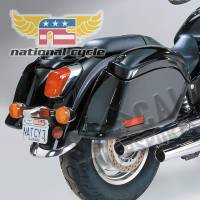 National Cycle - National Cycle Cruiseliner Smooth Back Saddlebag - Red Reflectors - N1101 - Image 1
