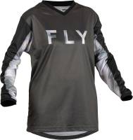 Fly Racing - Fly Racing F-16 Womens Jersey - 376-8202X - Black/Gray - 2XL - Image 1