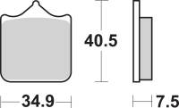 SBS - SBS HS Sintered Brake Pads - 762HS - Image 2