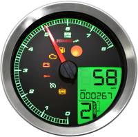 Koso North America - Koso North America LCD Color Change Speedo And Tachometer - Silver Bezel - BA051221 - Image 1