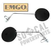 Emgo - Emgo Universal Clamp-On Mirror - Round, for 7/8in. Handlebars Both - 20-64510 - Image 2