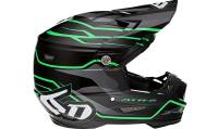 6D - 6D ATR-2 Phase Helmet - 12-2847 - Black/Green - Large - Image 1