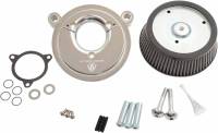 Arlen Ness - Arlen Ness Big Sucker Stage I Air Filter Kit w/ Synthetic Filter - Chrome - 50-514 - Image 1