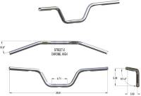 Khrome Werks - Khrome Werks 1in. Street-X High Handlebar - Chrome - 300900 - Image 2