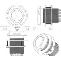 Lumitec - Lumitec Typhoon Underwater Bronze Thru-Hull LED Light - RGBW Spectrum - Image 5