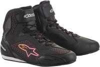 Alpinestars - Alpinestars Stella Faster-3 Rideknit Womens Riding Shoes - 2510520143910 - Black/Yellow/Pink - 10 - Image 1