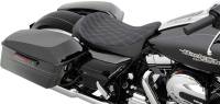 Drag Specialties - Drag Specialties Low-Profile Solo Seat - Double Diamond - Silver - 0801-1153 - Image 3