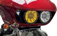 Letric Lighting Co. - Letric Lighting Co. DB7 Dual 7in. Road Glide Headlight Kit - LLC-DB7-YC - Image 4