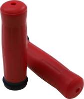 Avon Grips - Avon Grips Old School Grip - H-D with Throttle Slide - Red - OLD-69-RED-FLY - Image 1