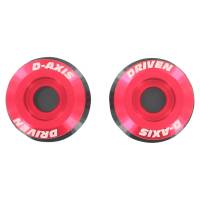 Driven Racing - Driven Racing 8mm Swingarm D Axis Spools - Black/Red - DXS-8.2 RD - Image 1