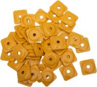 Woodys - Woodys Square Grand Digger Aluminum Support Plates - 5/16in. - Yellow (48pk.) - ASG-3800-48 - Image 2