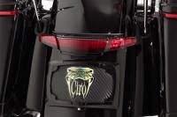 Ciro - Ciro Tail Light and License Plate Mount - Black with Red Lens - 40074 - Image 3