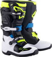 Alpinestars - Alpinestars Tech 7S Youth Boots - 2015017-1795-2 - Black/Enamel Blue/Yellow Fluo - 2 - Image 1