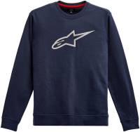 Alpinestars - Alpinestars Ageless Crew Fleece - 1212-51322-7011-L - Navy/Gray - Large - Image 1