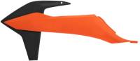 Acerbis - Acerbis Radiator Shrouds - Orange 16/Black - 2726515225 - Image 1