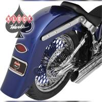 Klock Werks - Klock Werks Builder Series 4in. Stretched Rear Fender with Frenched Plate Pocket - KW05-02-0400E - Image 2