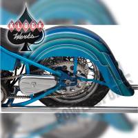 Klock Werks - Klock Werks Builder Series 4in. Stretched Rear Fender with Frenched Plate Pocket - KW05-02-0400E - Image 5