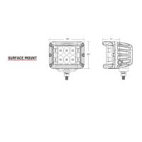 RIGID Industries - RIGID Industries D-SS Series PRO Flood Surface Mount - Black - Image 2