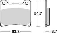 SBS - SBS HS Sintered Brake Pads - 555HS - Image 2