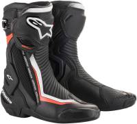 Alpinestars - Alpinestars SMX Plus Non-Vented Boots - 2221019-1231-44 - Black/White/Red Fluorescent - 9.5 - Image 1