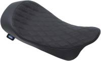 Drag Specialties - Drag Specialties Low-Profile Solo Seat - Double Diamond - Black - 0801-1152 - Image 1