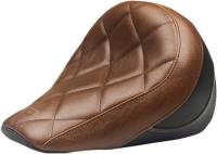 Mustang - Mustang Standard Touring Solo Seat - Distressed Brown with Textured Black Vinyl - 76843 - Image 1