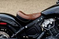 Mustang - Mustang Standard Touring Solo Seat - Distressed Brown with Textured Black Vinyl - 76843 - Image 3