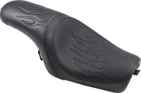 Drag Specialties - Drag Specialties Predator Seat - Black Flame Stitch - 0804-0399 - Image 1