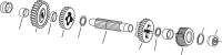 Eastern Motorcycle Parts - Eastern Motorcycle Parts Countershaft 1st Gear Spacers(6) - A-35865-SET - Image 2