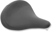 Drag Specialties - Drag Specialties Large Spring Solo Seat - Black Vinyl, Smooth with Carpeted Bottom - 0806-0047 - Image 1