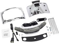 Ciro - Ciro Tail Light and License Plate Mount - Chrome with Clear Smoked Lens - 40053 - Image 1