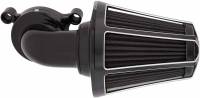 Arlen Ness - Arlen Ness Monster Sucker Air Cleaner Kit with Cover - Beveled - Black - 81-036 - Image 1