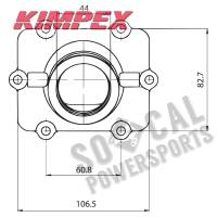 Kimpex - Kimpex Carburetor Mounting Flange - 07-103-04 - Image 2