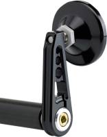 Joker Machine - Joker Machine 2 1/4in. Round Bar End Mirror - Stem D - Black Anodized - 09-312-DB - Image 2