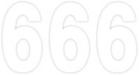 Factory Effex - Factory Effex Pro Numbers 5in. - No. 6 - White - 03-0206 - Image 1