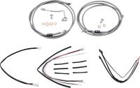 Burly Brand - Burly Brand Handlebar Cable/Line Install Kit - Stainless Steel - B30-1163 - Image 1