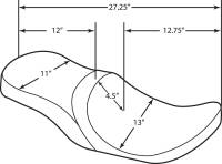Drag Specialties - Drag Specialties Low Profile Tour Seat for Yaffe Razorback Tank - Mild Stitch - 0801-1075 - Image 3