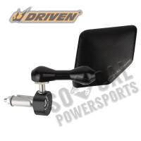 Driven Racing - Driven Racing Halo Left Side Bar End Mirror - Stainless Steel - Black - DHBML-BK - Image 2