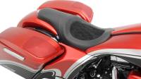 Drag Specialties - Drag Specialties Predator Seat - Double Diamond/Faux Suede Insert - 0801-0975 - Image 3