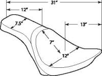 Drag Specialties - Drag Specialties Predator 2-Up Seat - Smooth - 0802-0790 - Image 3