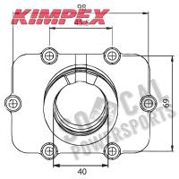 Kimpex - Kimpex Carburetor Mounting Flange - 07-102-02 - Image 2