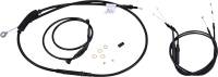 Burly Brand - Burly Brand Black Vinyl Single Disc Handlebar Cable & Brake Line Kit for Jail Bars - 10in. - B30-1135 - Image 1