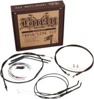 Burly Brand - Burly Brand Extended Cable/Brake Line Kit for 14in. Ape Handlebars - Black Vinyl - B30-1122 - Image 2
