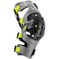 Alpinestars - Alpinestars Bionic-7 Knee Brace Set - 6501319-195-XL/XXL - Silver/Yellow Fluorescent - XL-2XL - Image 1