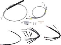 Burly Brand - Burly Brand Handlebar Cable/Line Install Kits - Stainless Steel - B30-1243 - Image 1