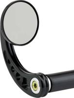 Joker Machine - Joker Machine 2 1/4in. Round Bar End Mirror - Stem C - Black Anodized - 09-312-CB - Image 1