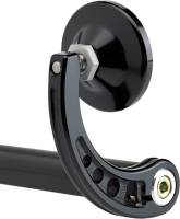 Joker Machine - Joker Machine 2 1/4in. Round Bar End Mirror - Stem C - Black Anodized - 09-312-CB - Image 2