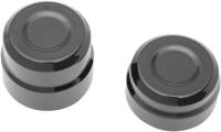 Drag Specialties - Drag Specialties Billet Rear Axle Caps - 1in. - Black - 0214-0833 - Image 1