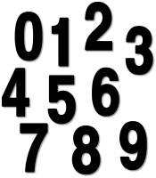 Factory Effex - Factory Effex Pro Numbers 5in. - No. 0 - Black - 03-0270 - Image 2
