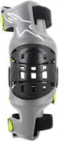 Alpinestars - Alpinestars Bionic-7 Knee Brace Set - 6501319195M - Silver/Yellow Fluorescent - Medium - Image 2